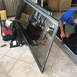 sliding glass door frame repair Oak Forest